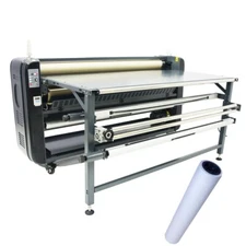 US Stock QOMOLANGMA 67" Roll-to-Roll Large Heat Transfer Machine Oil-warming