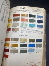 1973 Dodge Trucks Commercial Colors Paint Chip Single Sheet, Ditzler PPG 