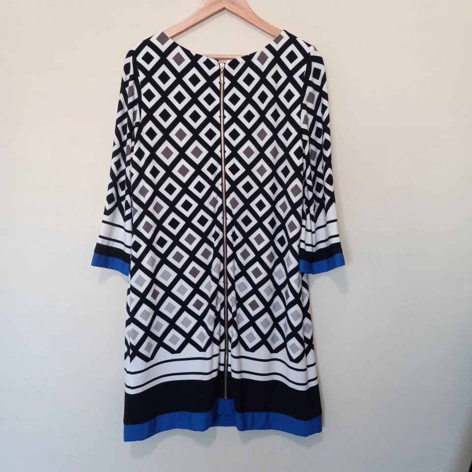 ELIZA J Women's Polyester Spandex Shift Career Casual Party Dress Size 14 - Image 4 of 4