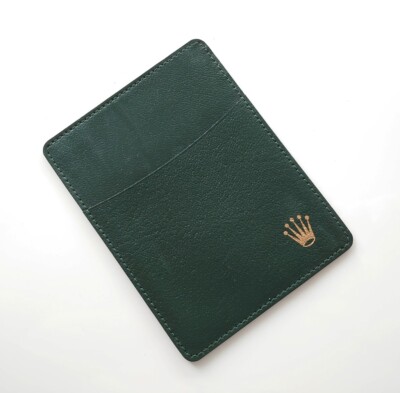 VINTAGE ROLEX KARTENETUI ETUI LEDER KARTENHALTER CARD HOLDER REF. 0101.40.34