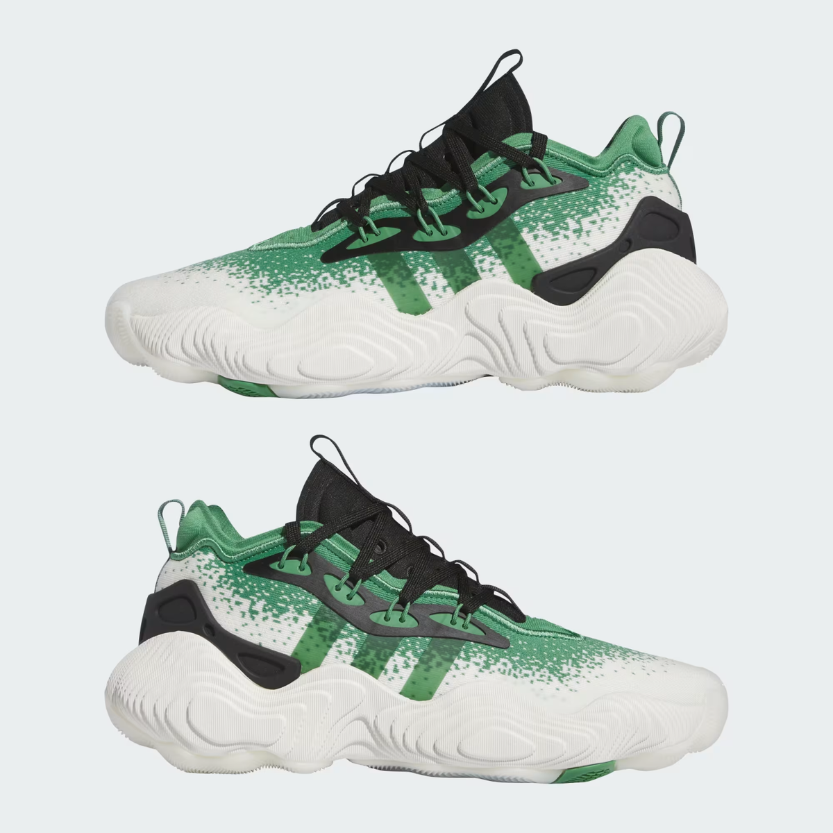 NWOB MEN'S ADIDAS TRAE YOUNG 3 BASKETBALL IE2703 OFF WHITE GREEN