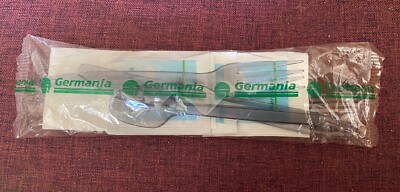 Besteckset Flugzeug Germania - ungeöffnet  (Messer, Gabel, Löffel, Serviette...)
