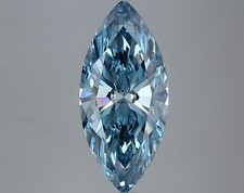 4.04 Ct Fancy Vivid Blue Color VS1 MARQUISE Cut IGI Certified CVD Diamond