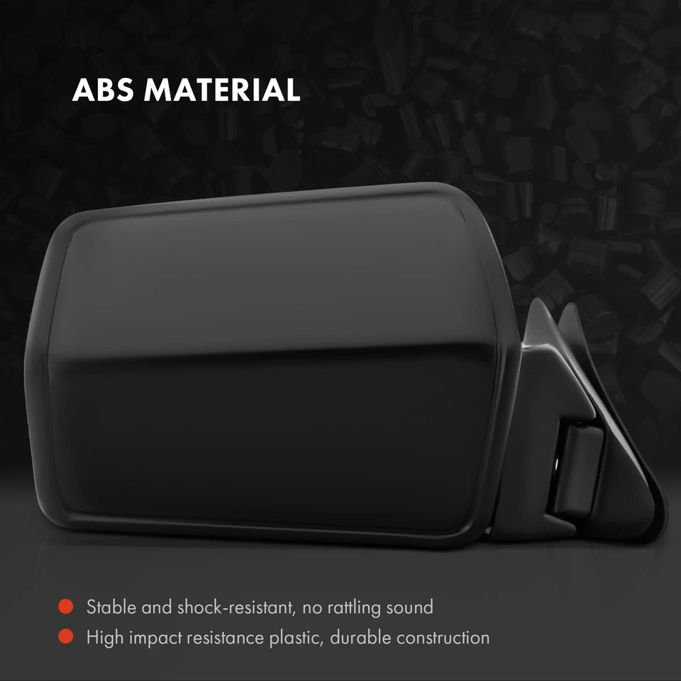 Espejo retrovisor ajustable de vidrio manual para pasajero con plegable manual para Jeep Cherokee 84-96 Foto 3 de 4