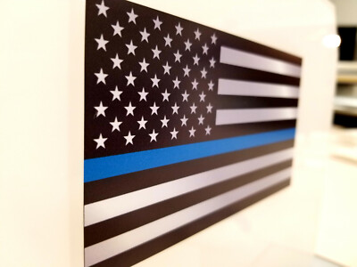 10X Thin Blue Line American Flag Decal Sticker Police Lives Matter Truck Car USA - Foto 12