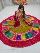 Indian Georgette Lehenga Choli Shivansh Work Navratri Garba Festival Wear