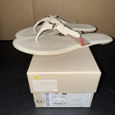 Burberry Icon Clip Housecheck Masie Flat Thong Sandals Size 38/5 UK PREOWNED