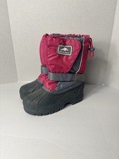 ARTIC RIDGE GIRLS WINTER BOOTS SIZE 4 COLOR Grey PINK TEMP RATED 40 TO -22 NEW