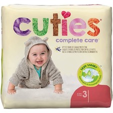 Cuties Complete Care Baby Diaper Size 3 16 to 28 lbs. CDB003 200 Ct 0.32 per diaper