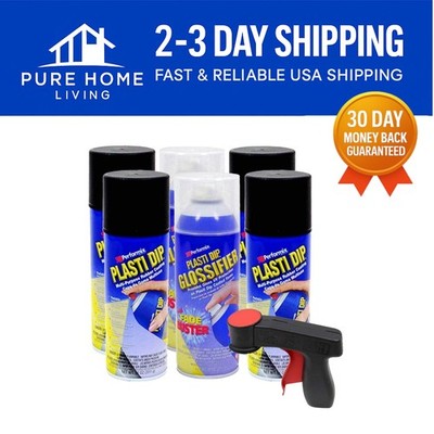 Matte Black Rim Kit   7-Piece Spray Paint Set with Abrasion Resistant Coating