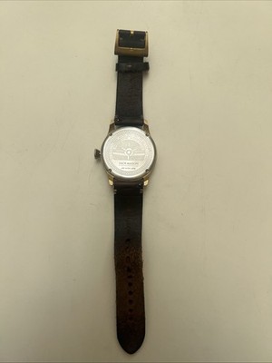 Jack Mason JM-A101 Aviation Blue Dial PVD Pilot Watch Leather