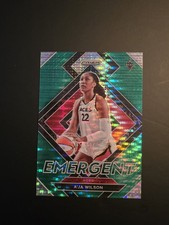 2022 Panini Prizm WNBA Emergent A'ja Wilson #9 Green Pulsar 1/25 - 1st Of Print!