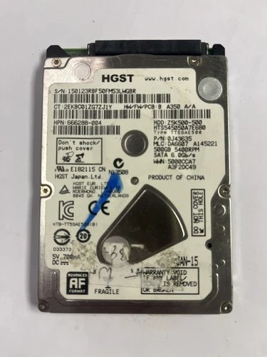 HGST HTS545050A7E680 Z5K500 500GB 2.5" Laptop Hard Drive HDD SATA