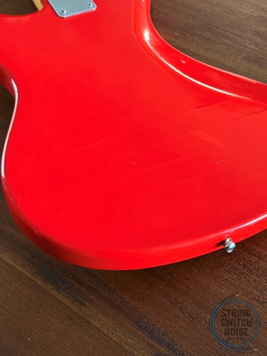 Guyatone LG-150T Guitar, “Mosrite” Offset, Fiesta Red, RARE, 1967-68 Vintage - Picture 8 of 21