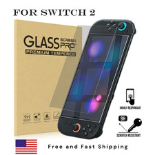 2-Pack Screen Protector for Nintendo Switch 2 2025 Tempered Glass Clear Film