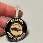 Mattel Hot Wheels 1967 Redline SILHOUETTE BUTTON w/ Tab