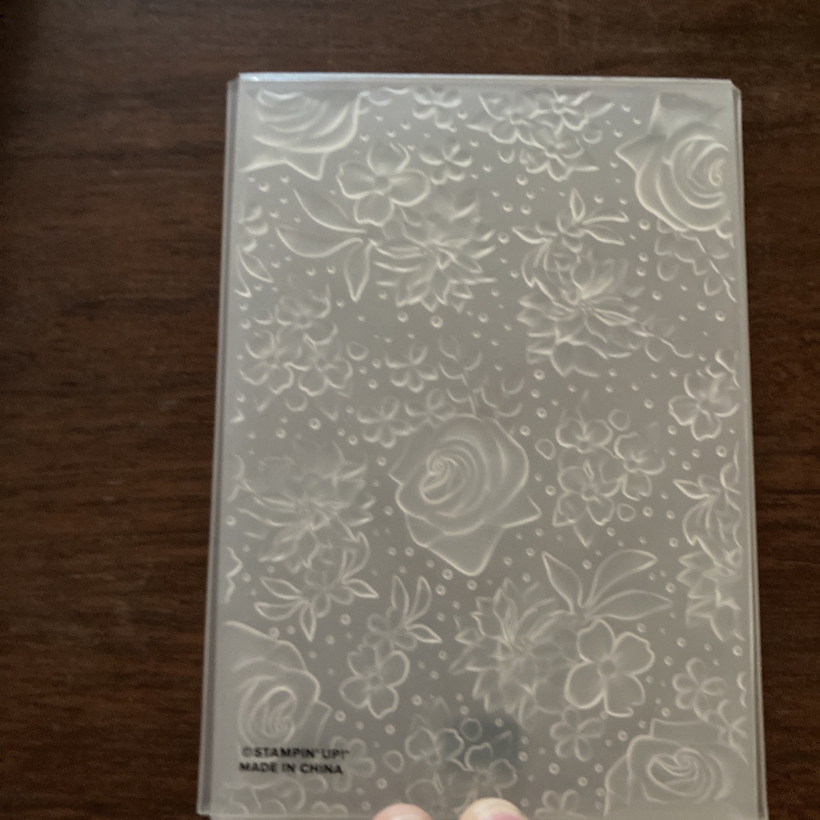 Stampin Up! Country Floral Textured Embossing Folder (folder only)
