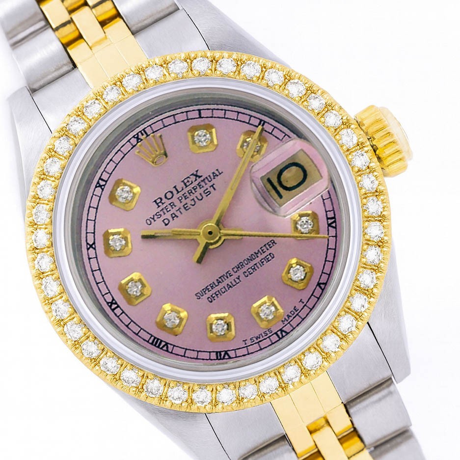 Rolex Womens Datejust TwoTone Gold Steel