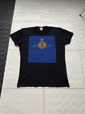 Vivienne Westwood Black Graphic T Shirt Mens Size L Designer Orb Print