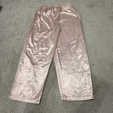 Victoria s Secret Gold Label Vintage Pink Floral Wide Leg Pajama Pants Large