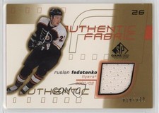 2001 SP Game Used Edition Authentic Fabric Gold /300 Ruslan Fedotenko #AF-RF 0o9