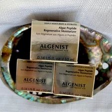 (3-Pack) ALGENIST ALGAE PEPTIDE REGENERATIVE MOISTURIZER 0.34oz- New In Box