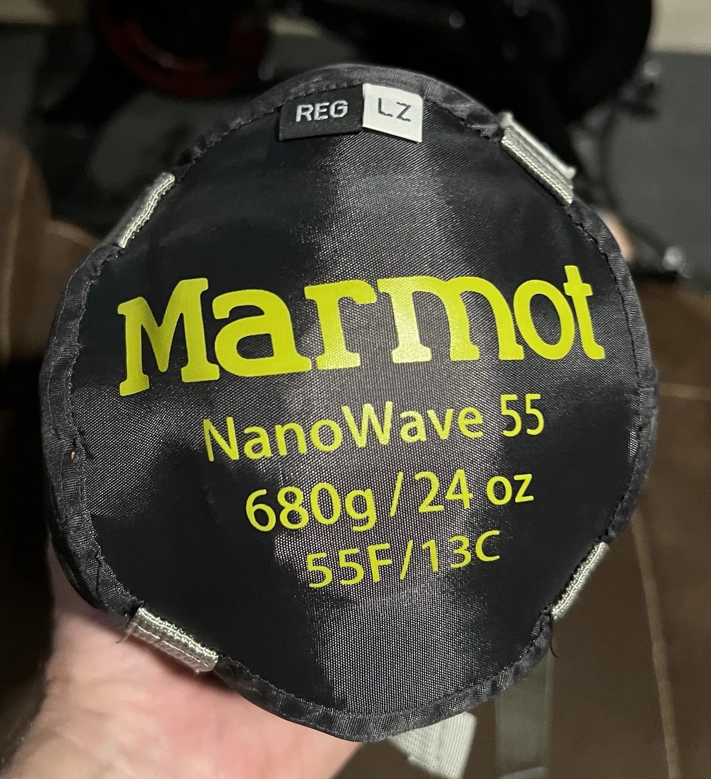 Marmot NanoWave 55 Sleeping Bag 24oz 55F Degrees C Gray