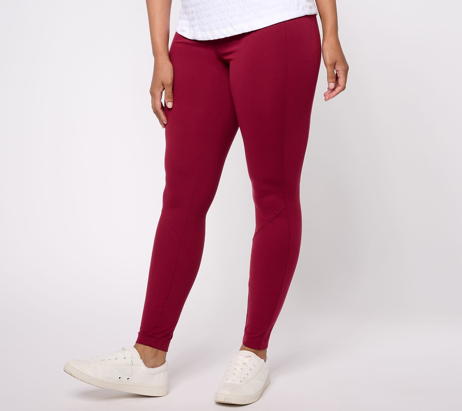 Isaac Mizrahi Live! Women's Petite Pants PM Stretch Pull On Ankle Brown A612209
