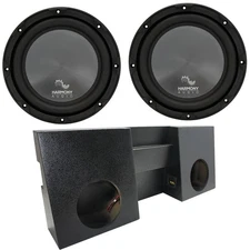 2005-2015 Toyota Tacoma Double Cab Truck Harmony R104 Dual 10" Rhino Sub Box