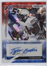 2022 Leaf Pro Set Metal Red White & Blue Crystals 2/5 Tyler Badie Auto 13nz