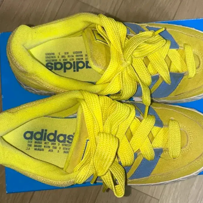 Adidas Adimatic Bright Yellow & Blue Sneakers, 245-250 thumbnail 4