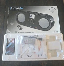 iHOME 2GO iH31B Portable FM Radio Stereo Dock IPOD Power Adapter Controller NEW