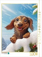 Calvendo Puzzle Christmas Snoop | 1000 Pieces, Finished Size 25.2 × 18.9 In (64