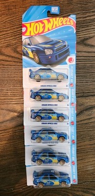 Hot Wheels 2026  Subaru Impreza WRX Long Card Lot of 6 - NEW