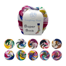 Self-Patterning Multicolour Sock Yarn Superwash 4 Ply Knitting Crochet Wool