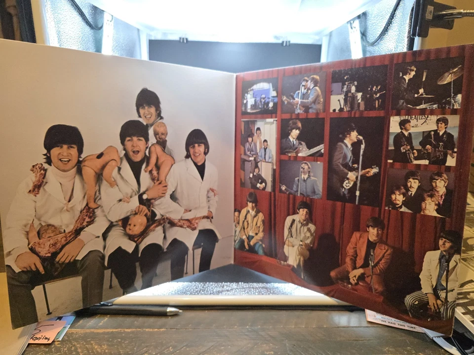 THE BEATLES Rarities LP 1985 SHAL-12060 2nd Cover G4 LA PRESS EX/EX - Image 3 of 4