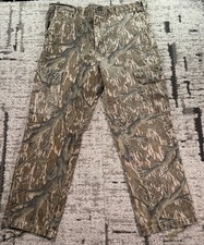 Vintage Pants Mens L Mossy Oak Treestand Camo Cargo Pockets Hunting