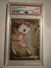2023 POKEMON MEW EN-151 HYPER RARE #205 MEW EX PSA 8