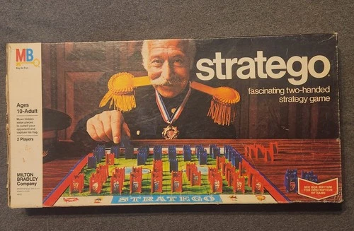 Vintage 1975 Stratego Strategy Board Game #4916 Milton Bradley 100% Complete