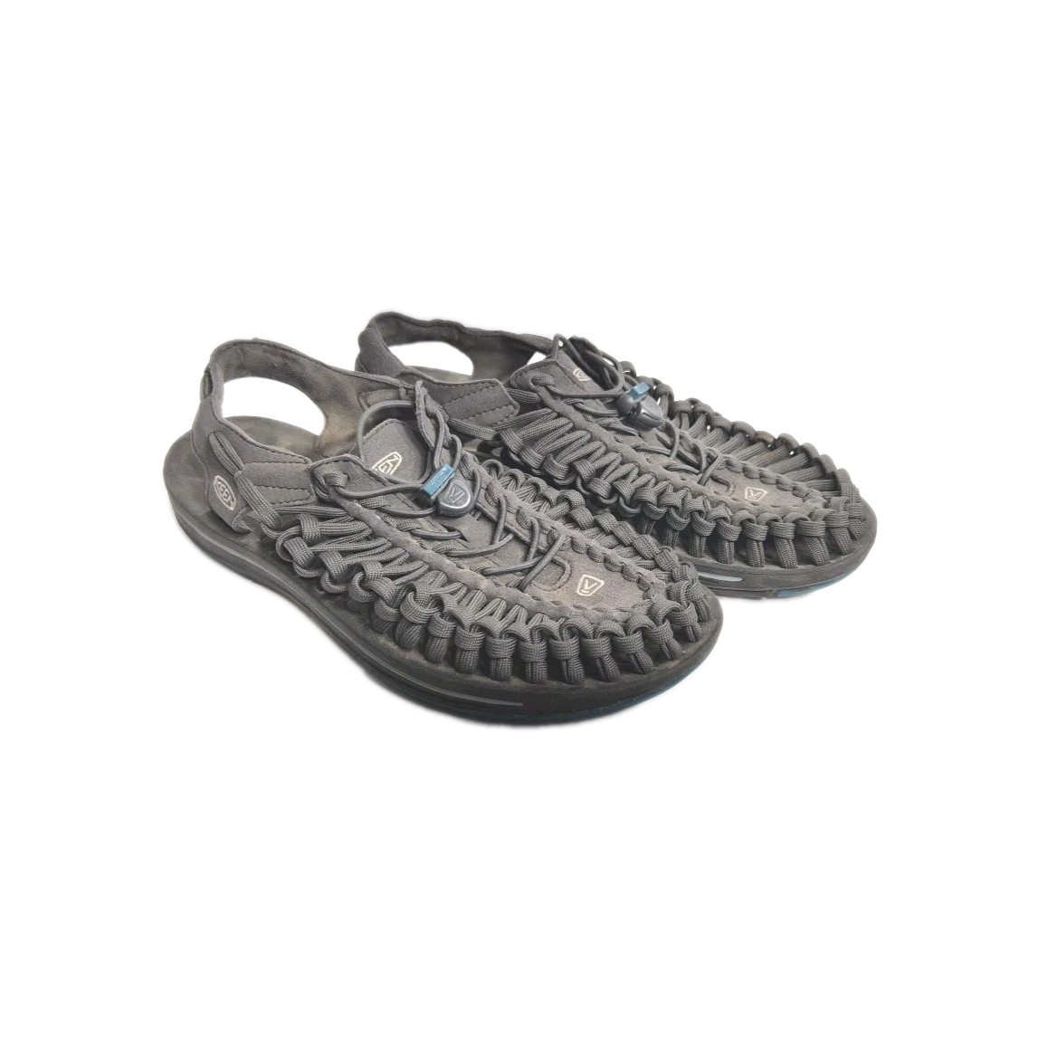KEEN UNEEK グレー　27センチ KEEN UNEEK Woven Cord Sandals Men's 9.5 Gray – Lightweight, Water