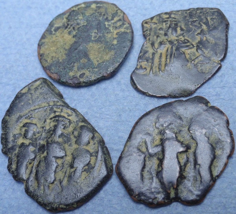 Lot of 4 Byzantine Bronze Coins