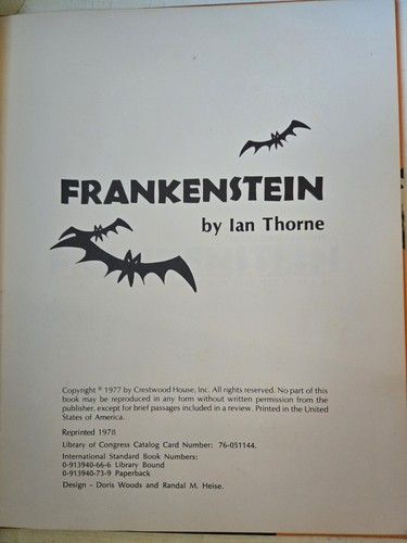 Frankenstein Crestwood House Monsters Serie Ian Thorne 1977 - Bild 5 von 7