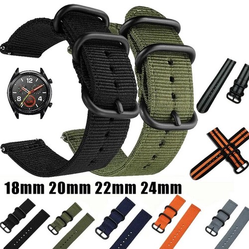 "18mm 20mm 22mm 24"mm Ballistic Durable Military Nylon Wrist Watch Band Strap