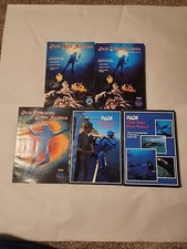 Lot 5 Vintage PADI Open Water Diver Manual Scuba Diver Training Books