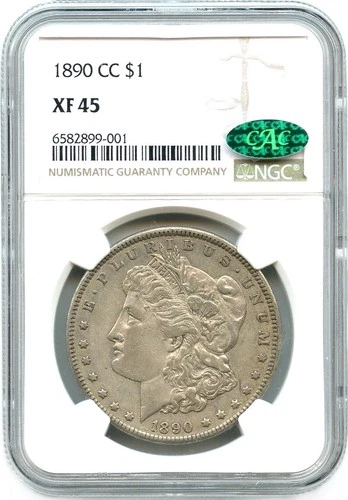 1890-CC Morgan Dollar NGC XF45 CAC