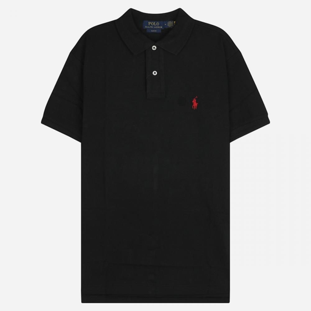 Polo Ralph Lauren 5S Uomo Pony Logo PK T Shirt Manica Corta Nero 710795080 006