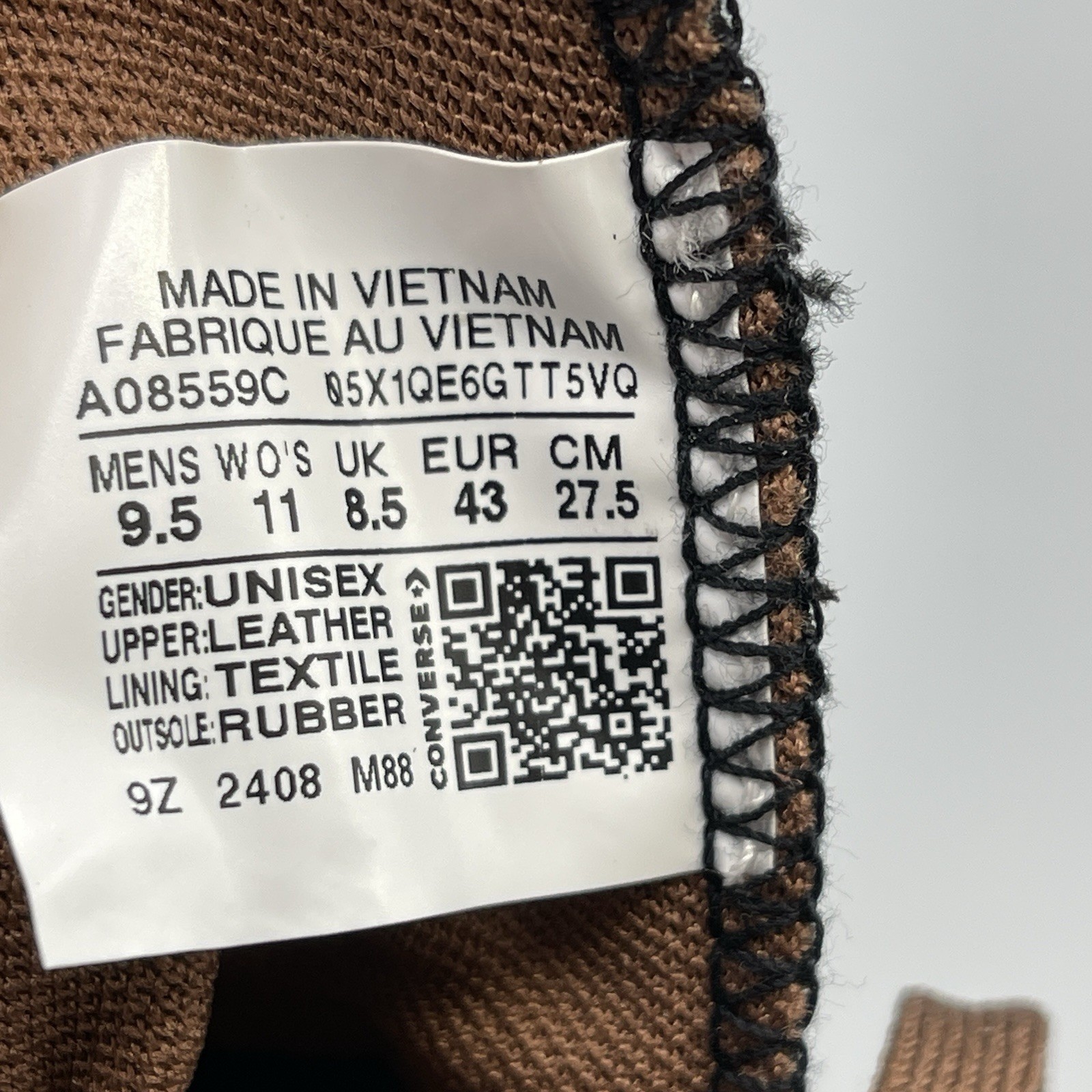 Converse Men's 9.5 Boots Leather Waterproof Sneakers Brown Winter CTAS City Trek thumbnail 9