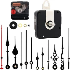 Youngtown 12888 Clock Movement, 13.5mm Shaft, 5.5mm Thread, White DIY Kit