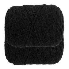 2 Pcs Crocheting Yarn, 3 mm Black Acrylic Yarn 40G/1.4oz, 44 Yards Total
