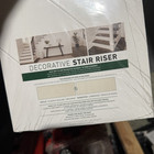 White Decorative Stair Riser - Decorative Stair Riser for Stairs — photo 1